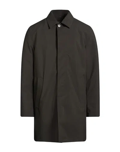 Sealup Man Overcoat & Trench Coat Dark Green Size 36 Polyester In Gray