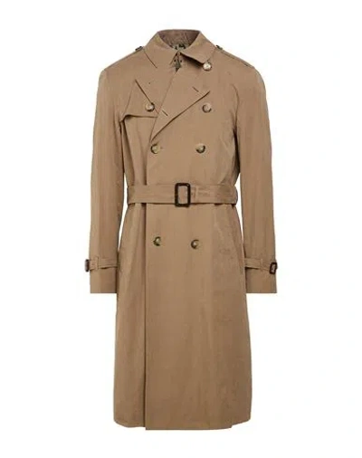 Sealup Man Overcoat & Trench Coat Khaki Size 40 Cotton, Polyester, Polyamide In Brown