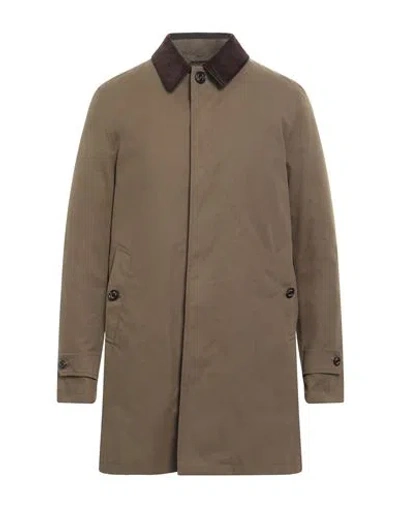 Sealup Man Overcoat & Trench Coat Khaki Size 46 Cotton, Polyurethane In Brown