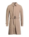 Sealup Man Overcoat & Trench Coat Light Brown Size 46 Cotton, Polyester, Polyamide In Brown