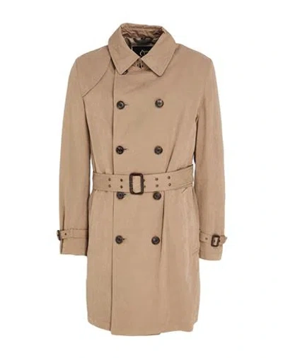 Sealup Man Overcoat & Trench Coat Light Brown Size 48 Cotton, Polyester, Polyamide In Neutral