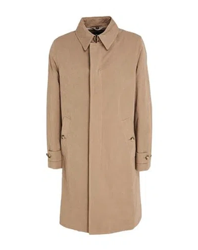 Sealup Man Overcoat & Trench Coat Light Brown Size 48 Cotton, Polyester, Polyamide In Neutral