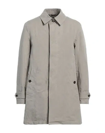 Sealup Man Overcoat & Trench Coat Light Grey Size 34 Cotton, Polyester, Polyamide