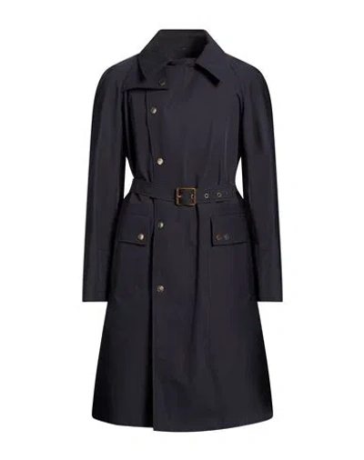 Sealup Man Overcoat & Trench Coat Midnight Blue Size 40 Cotton
