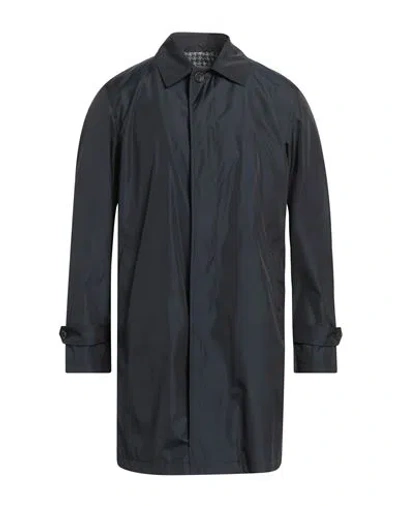 Sealup Man Overcoat & Trench Coat Midnight Blue Size 46 Polyester