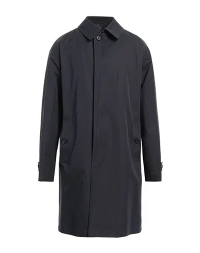 Sealup Man Overcoat & Trench Coat Midnight Blue Size 46 Cotton In Blue