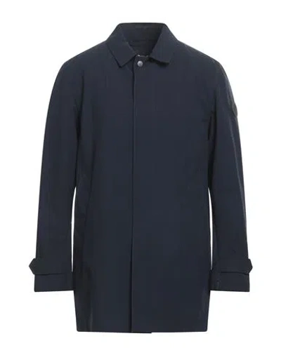 Sealup Man Overcoat Midnight Blue Size 44 Polyester