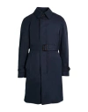 Sealup Man Overcoat & Trench Coat Midnight Blue Size 48 Cotton In Blue