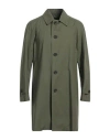 Sealup Man Overcoat & Trench Coat Military Green Size 42 Cotton