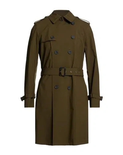 Sealup Man Overcoat & Trench Coat Military Green Size 48 Polyester In Brown