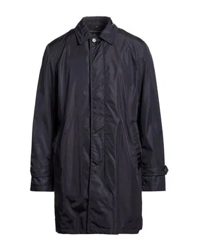 Sealup Man Overcoat & Trench Coat Navy Size 40 Polyamide In Blue
