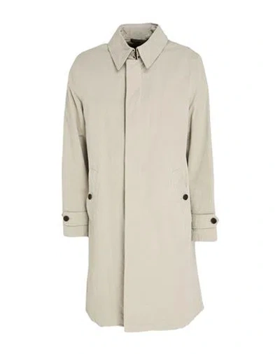 Sealup Man Overcoat & Trench Coat Sage Green Size 40 Cotton, Polyester, Polyamide In Neutral