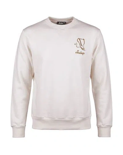 Sealup Man Sweatshirt Ivory Size S Cotton, Polyester In Neutral