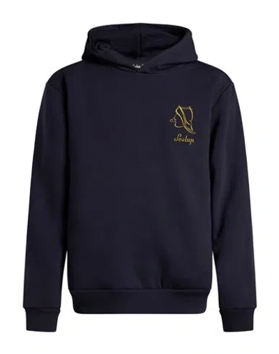Sealup Man Sweatshirt Navy Size S Cotton, Polyester In Blue
