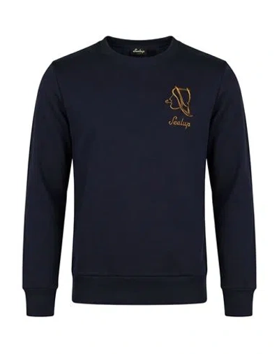 Sealup Man Sweatshirt Navy Size Xs Cotton, Polyester In Blue