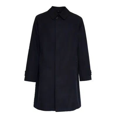 Sealup Monforte Single Breasted Regular Trench Coat In Black