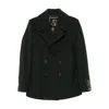 Sealup Buttoned Double-breasted Peacoat In Green