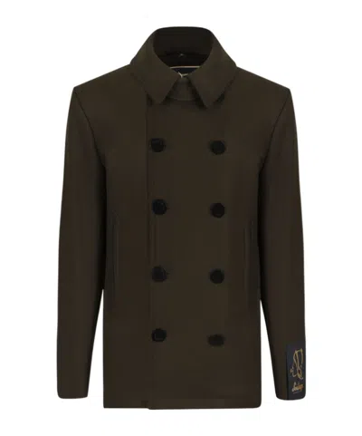 Sealup Quebec Double-breasted Coat In Green