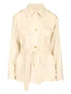Sealup Sahara Jacket In Parachute Canvas Jackets White