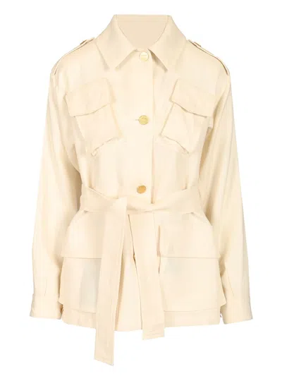 Sealup Sahara Jacket In Parachute Canvas Jackets White