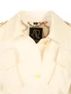 Sealup Sahara Jacket In Parachute Canvas Jackets White In White