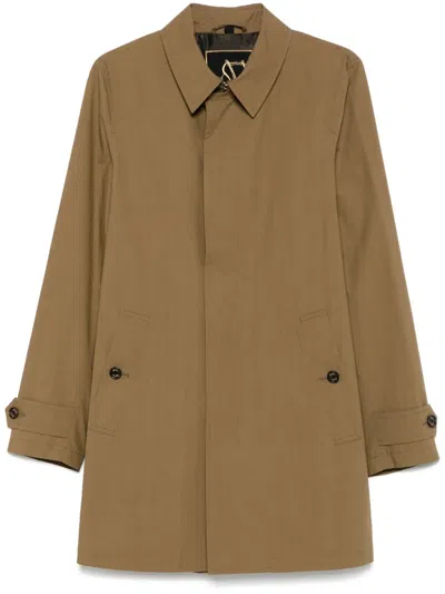 Sealup Single-breasted Raincoat In ブラウン