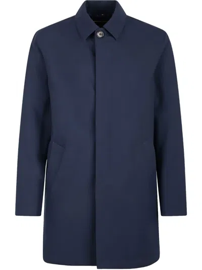 Sealup Single-breasted Trenchcoat In ブルー
