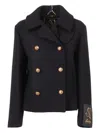 Sealup Teodora Buttoned Pea Coat In Multi