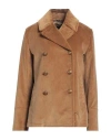 Sealup Woman Blazer Camel Size 10 Cotton In Brown