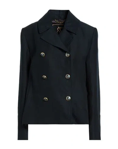 Sealup Woman Blazer Midnight Blue Size 10 Linen