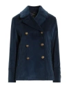 Sealup Woman Blazer Navy Blue Size 10 Cotton In Navy Blue