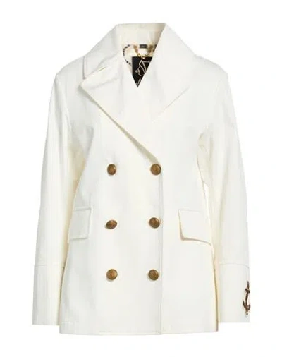 Sealup Woman Blazer Off White Size 8 Cotton