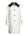 Sealup Woman Coat Ivory Size 6 Cotton, Polyurethane In White