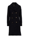 Sealup Woman Coat Midnight Blue Size 2 Wool, Polyester In Blue