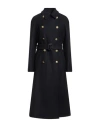 Sealup Woman Coat Midnight Blue Size 10 Virgin Wool In Brown