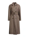 Sealup Woman Coat Sand Size 4 Wool In Brown