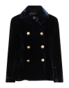 Sealup Woman Jacket Navy Size 6 Viscose, Polyamide In Blue