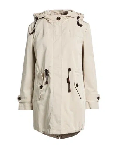 Sealup Woman Overcoat & Trench Coat Beige Size 4 Cotton, Polyamide In Neutral