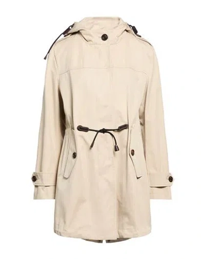 Sealup Woman Overcoat & Trench Coat Beige Size 6 Cotton In Neutral