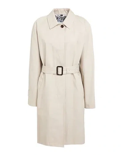 Sealup Woman Overcoat & Trench Coat Beige Size 8 Cotton In Neutral