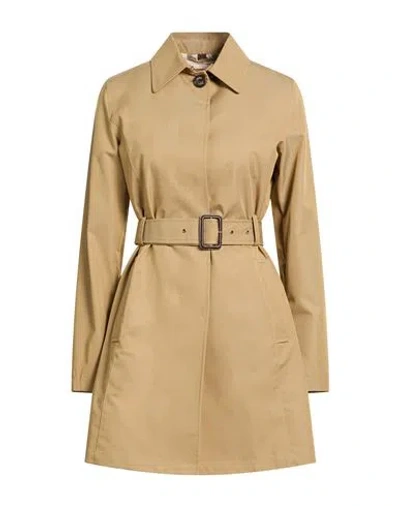 Sealup Woman Overcoat & Trench Coat Camel Size 12 Cotton, Polyamide In Brown