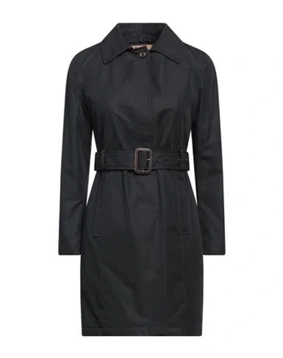 Sealup Woman Overcoat & Trench Coat Black Size 4 Cotton, Polyamide, Polyurethane In Grey