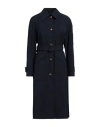 Sealup Woman Overcoat & Trench Coat Midnight Blue Size 4 Polyester In Blue