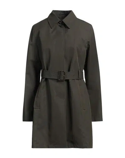 Sealup Woman Overcoat & Trench Coat Military Green Size 12 Cotton, Polyamide