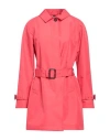 Sealup Woman Overcoat & Trench Coat Tomato Red Size 4 Polyester