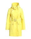 Sealup Woman Overcoat & Trench Coat Yellow Size 10 Polyester In Yellow