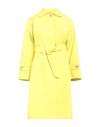 Sealup Woman Overcoat & Trench Coat Yellow Size 6 Polyester In Yellow
