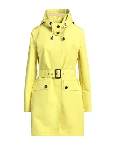 Sealup Woman Overcoat & Trench Coat Yellow Size 4 Polyester