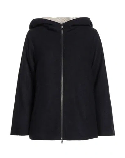 Sealup Woman Puffer Navy Size 8 Virgin Wool In Blue