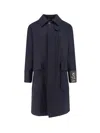 Sealup Classic Collar Coat In Black